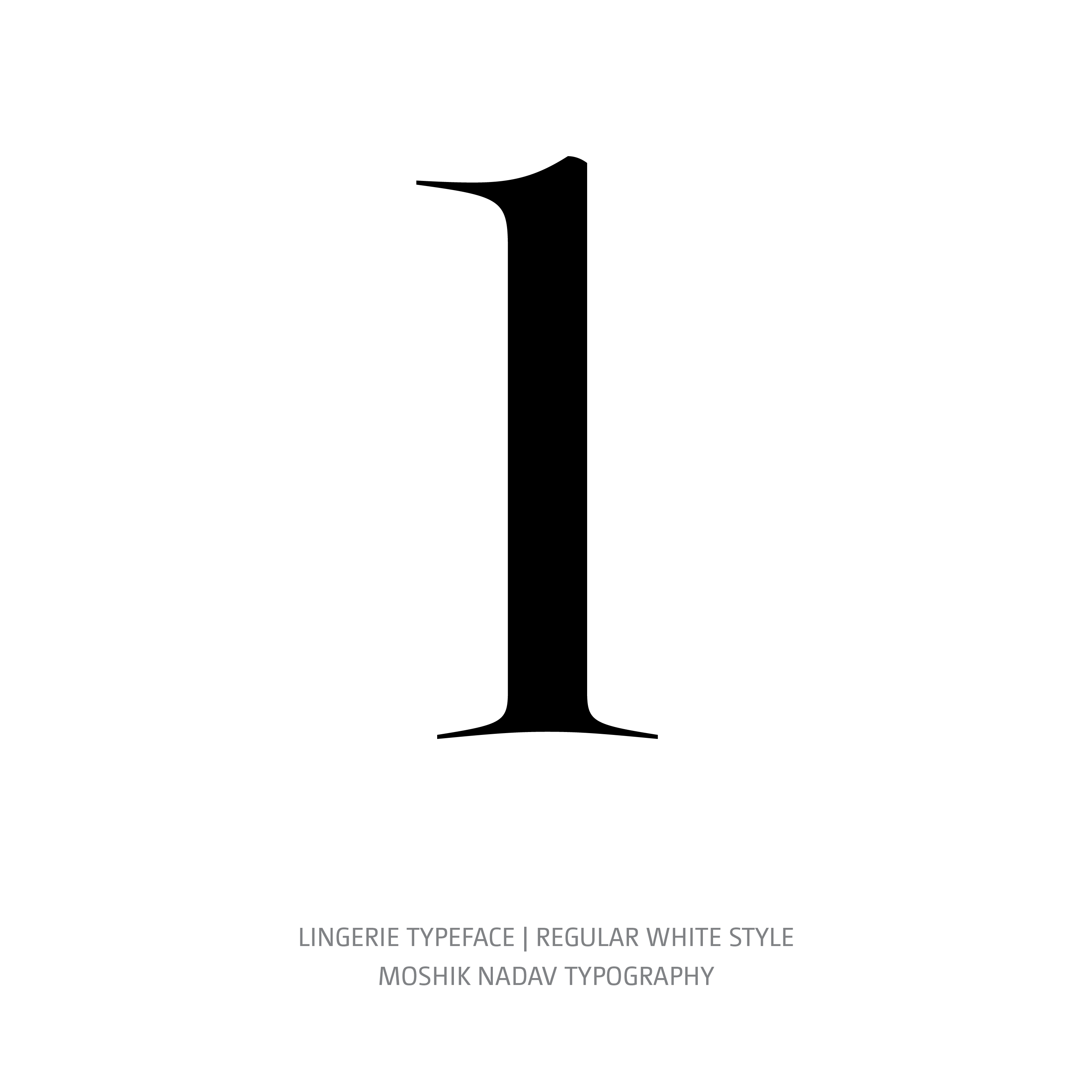 Lingerie Typeface Regular White l