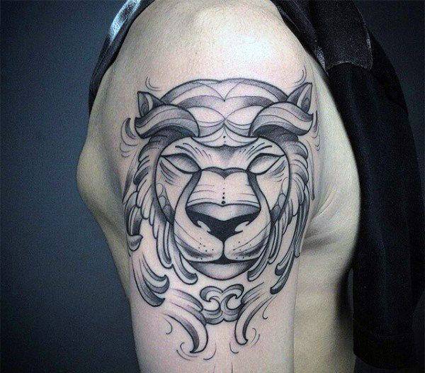 Tatouage Lion Fantastique