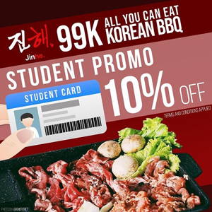 JINHE Korean BBQ: PROMO 10%! Khusus untuk Siswa dan Mahasiswa!!! sampai 09/20/2019