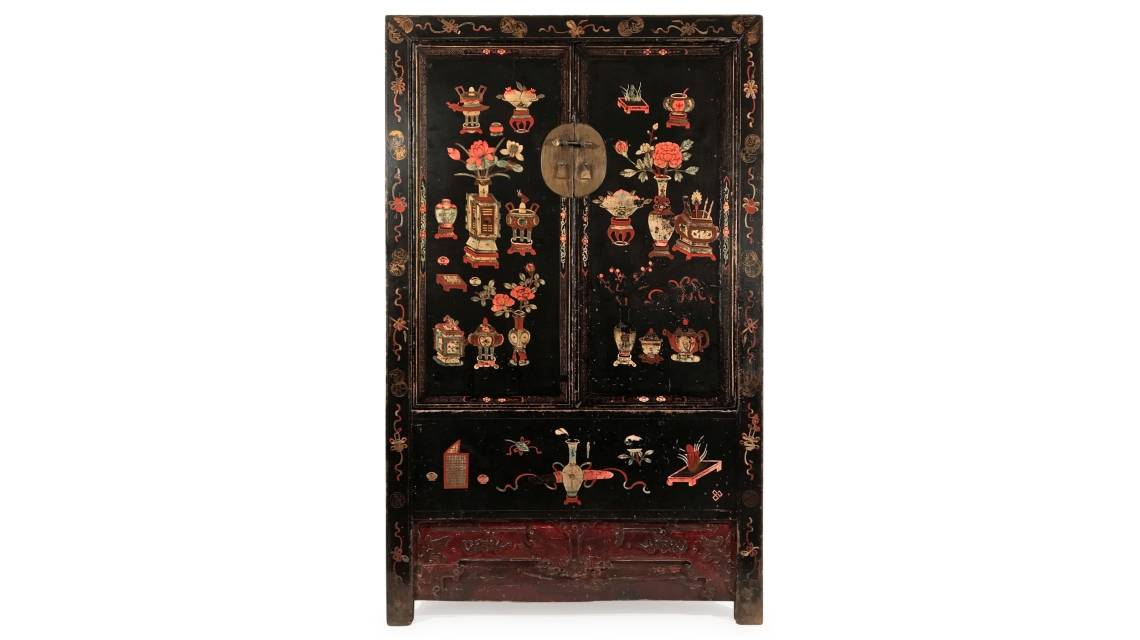 Black Lacquer Chinese Cabinets & Sideboards | Indigo Antiques
