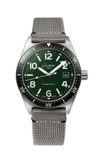 SeaQ Date Stainless Steel / Green / Synthetic - Folding
