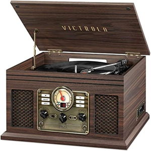 Victrola Nostalgic 6-in-1 Bluetooth Record Player - Espresso Color