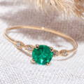 emerald art deco ring