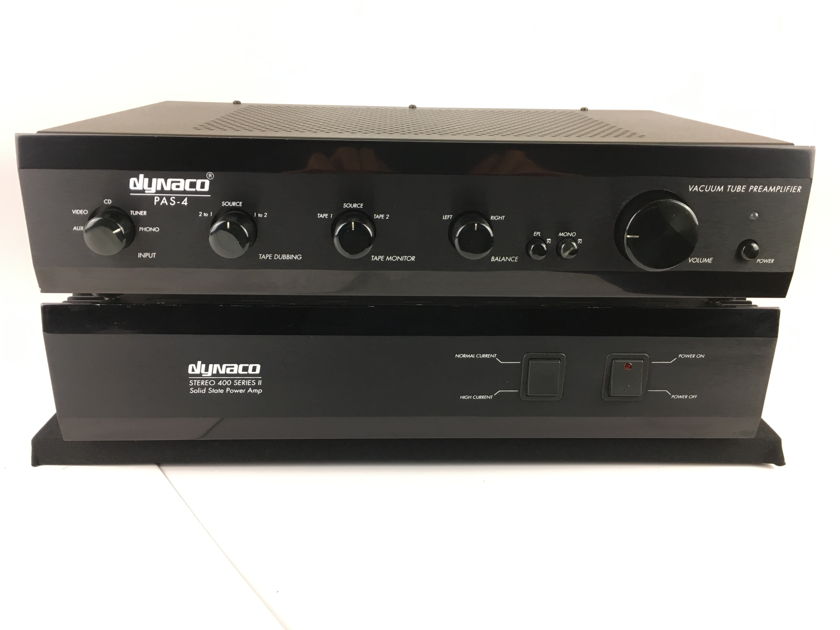 Dynaco PAS-4 Preamp and Stereo 400 Amp - Perfect Tube/Solid Combo
