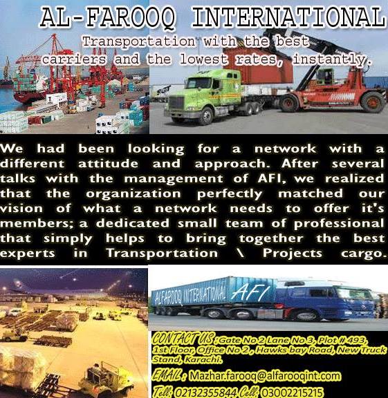 AL FAROOQ INTERNATIONAL GOODS TRANSPORT CO, REGISTERD