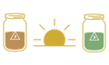 icon of sun and morning drinks
