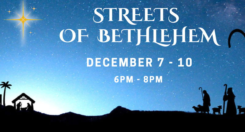 Streets of Bethlehem- Free Outdoor Living Nativity