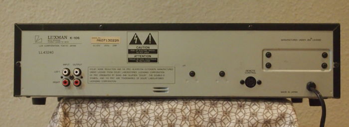 Luxman K-106 Auto Reverse Stereo Cassette Tape Deck