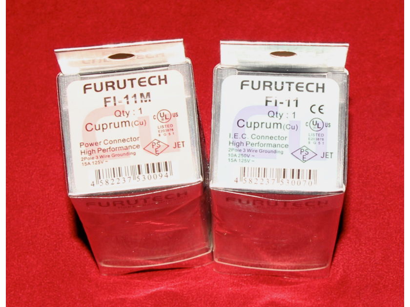 Furutech FI-E11 & FI-11 Cu Schuko IEC High Performance power Connectors