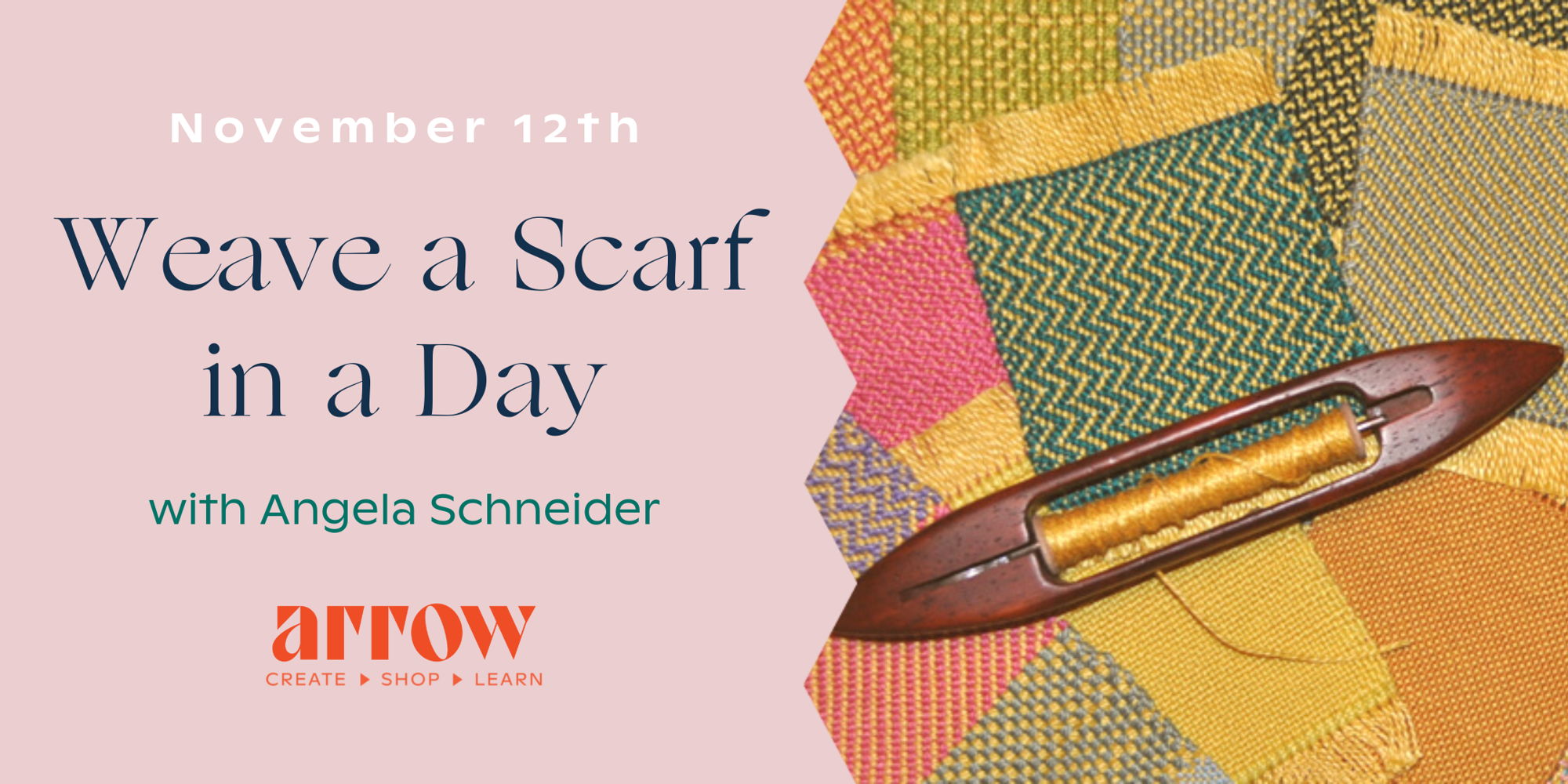 Weave a Scarf in a Day with Angela Schneider promotional image