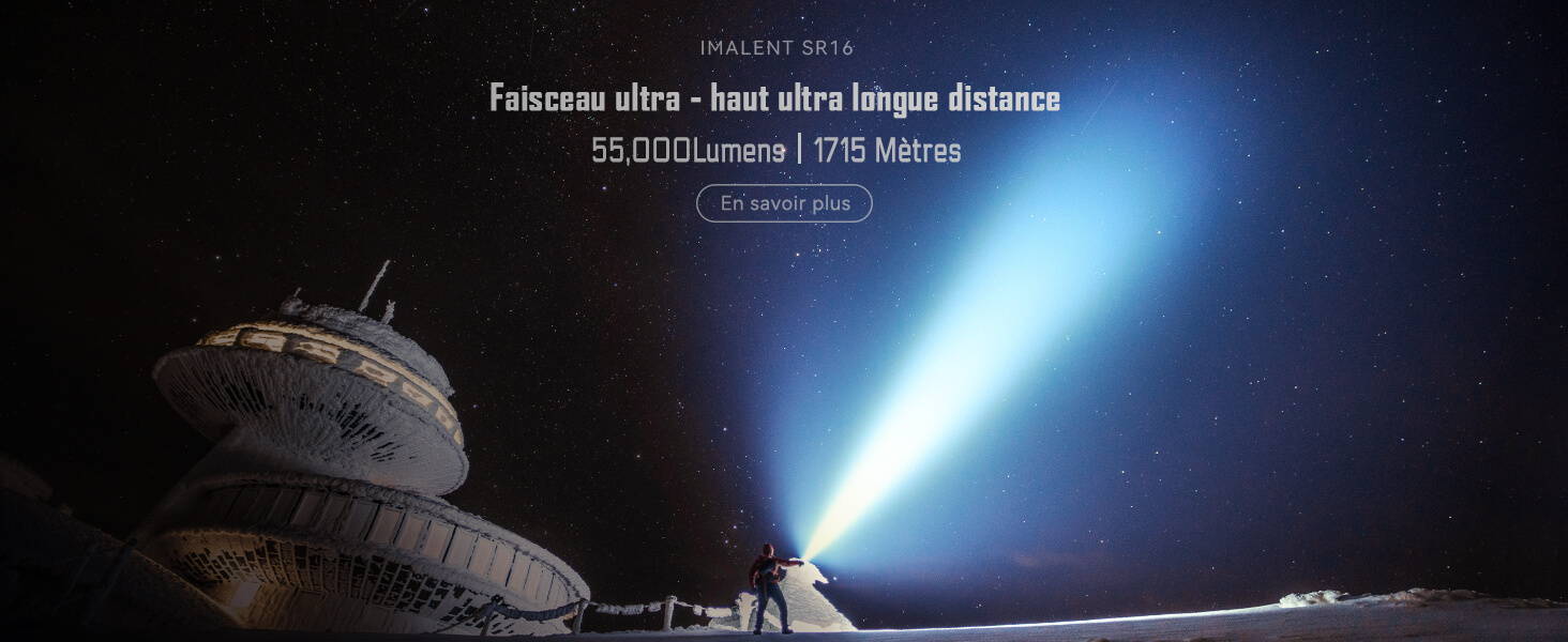 Lampe torche IMALENT SR16 55000 lumen
