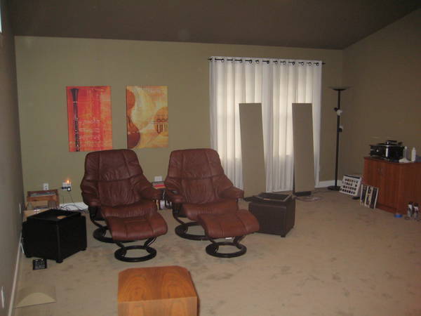 Back of the room b4 adding corner traps