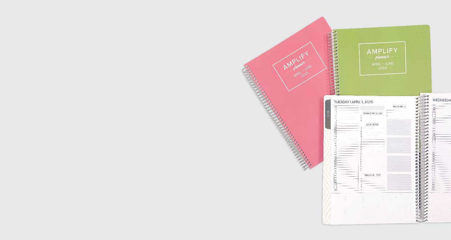 q2 2025 daily amplify planner stack