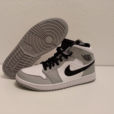 Jordan 1 Mid Light Smoke Grey (44)