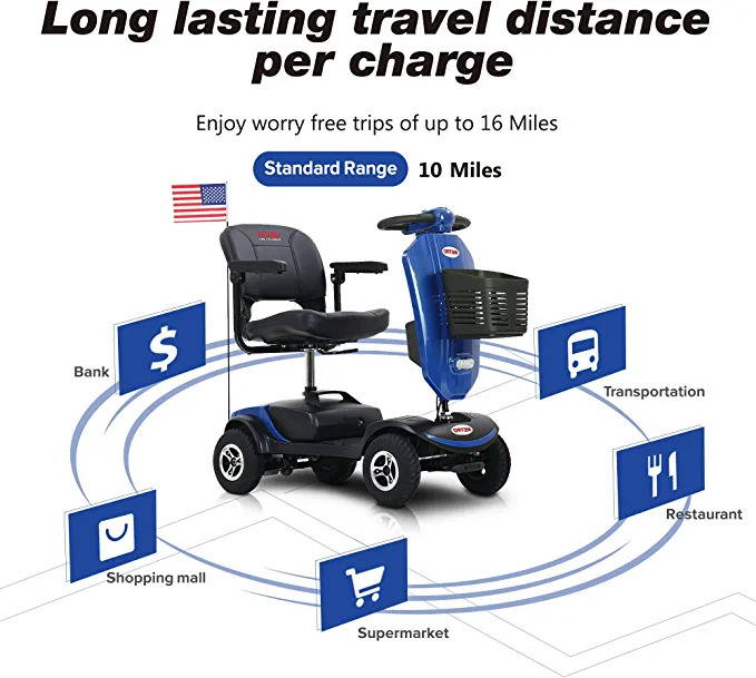 Discover the power of long-lasting batteries in this mobility chair. With superior performance and durability, they are designed to make your life easier. 