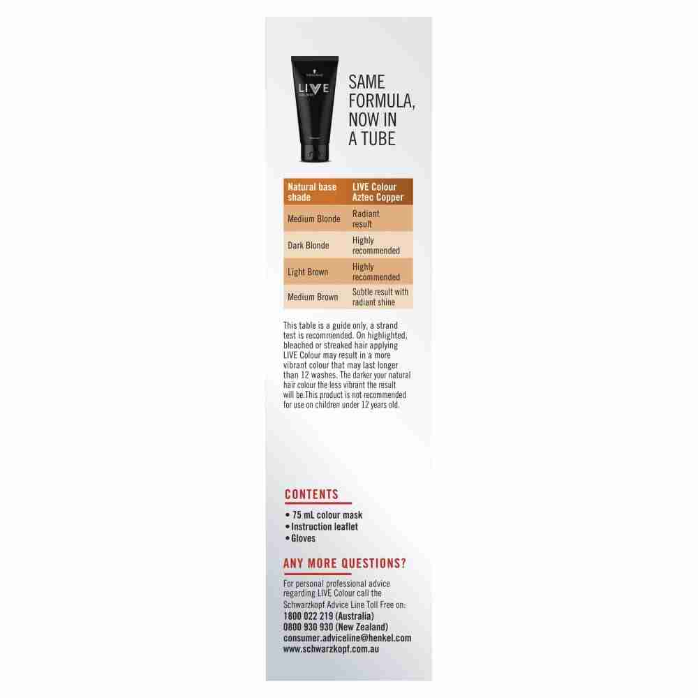 Schwarzkopf Live Colour Aztec Copper 75Ml - Image 4