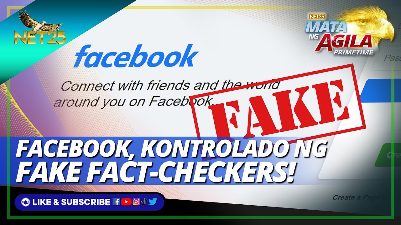FACEBOOK, KONTROLADO NG FAKE FACT-CHECKERS!