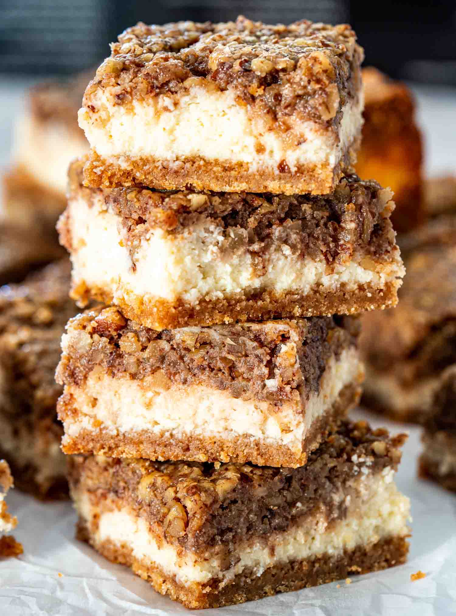 Pecan Pie Cheesecake Bars - Jo Cooks