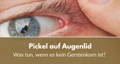 pickel auf augenlid