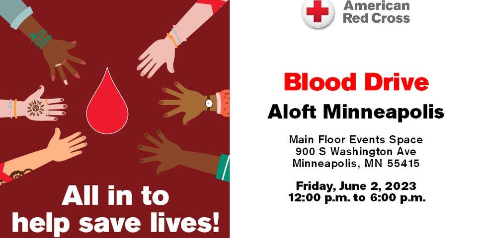 American Red Cross Blood Drive at Aloft Minneapolis promotional image
