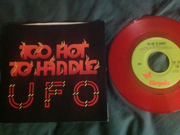 UFO - Too Hot To Handle Red Vinyl 45 With Sleeve Chrysa...