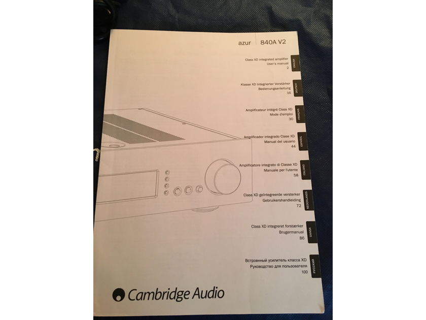 Cambridge Audio Azur 840a v2 Excellent!