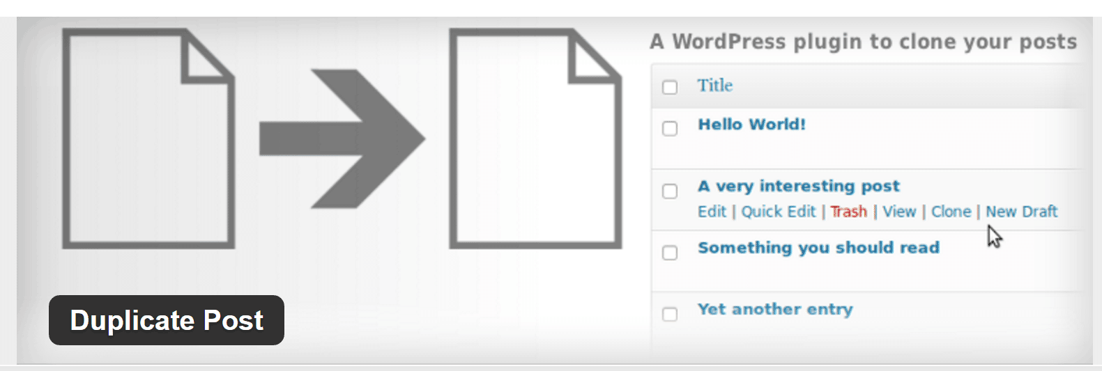Duplicate Post - клонирование постов и страниц в WordPress