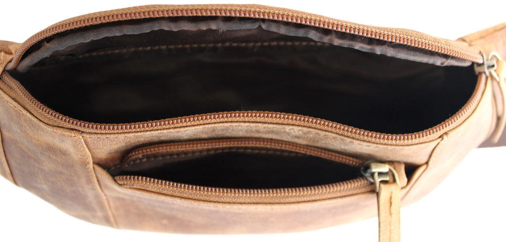 Quality Full Grain Hunter Leather Waist Bag Style 72003 - Image 6