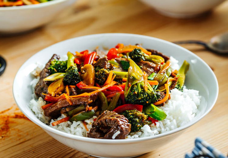 Photo of Beef Teriyaki Stir Fry with Rice