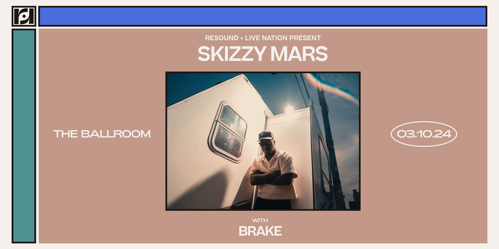 Live Nation & Resound Present: Skizzy Mars - The Bad As We Wanna Be Tour w/ brake at The Ballroom promotional image