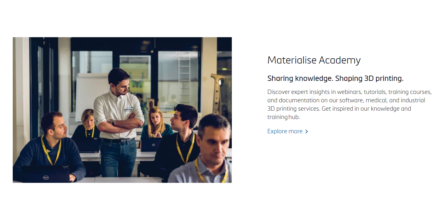 Materialise product / service