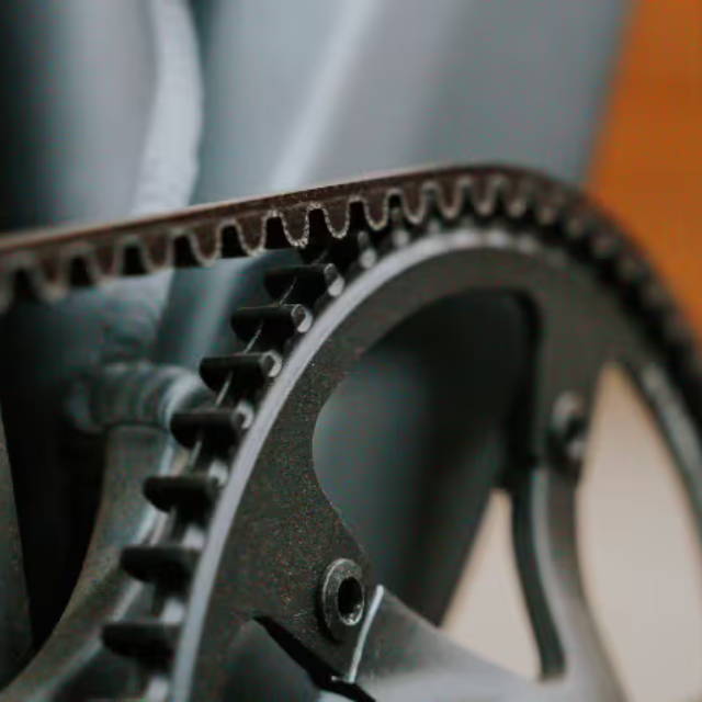 A belt drive on an e-Bike