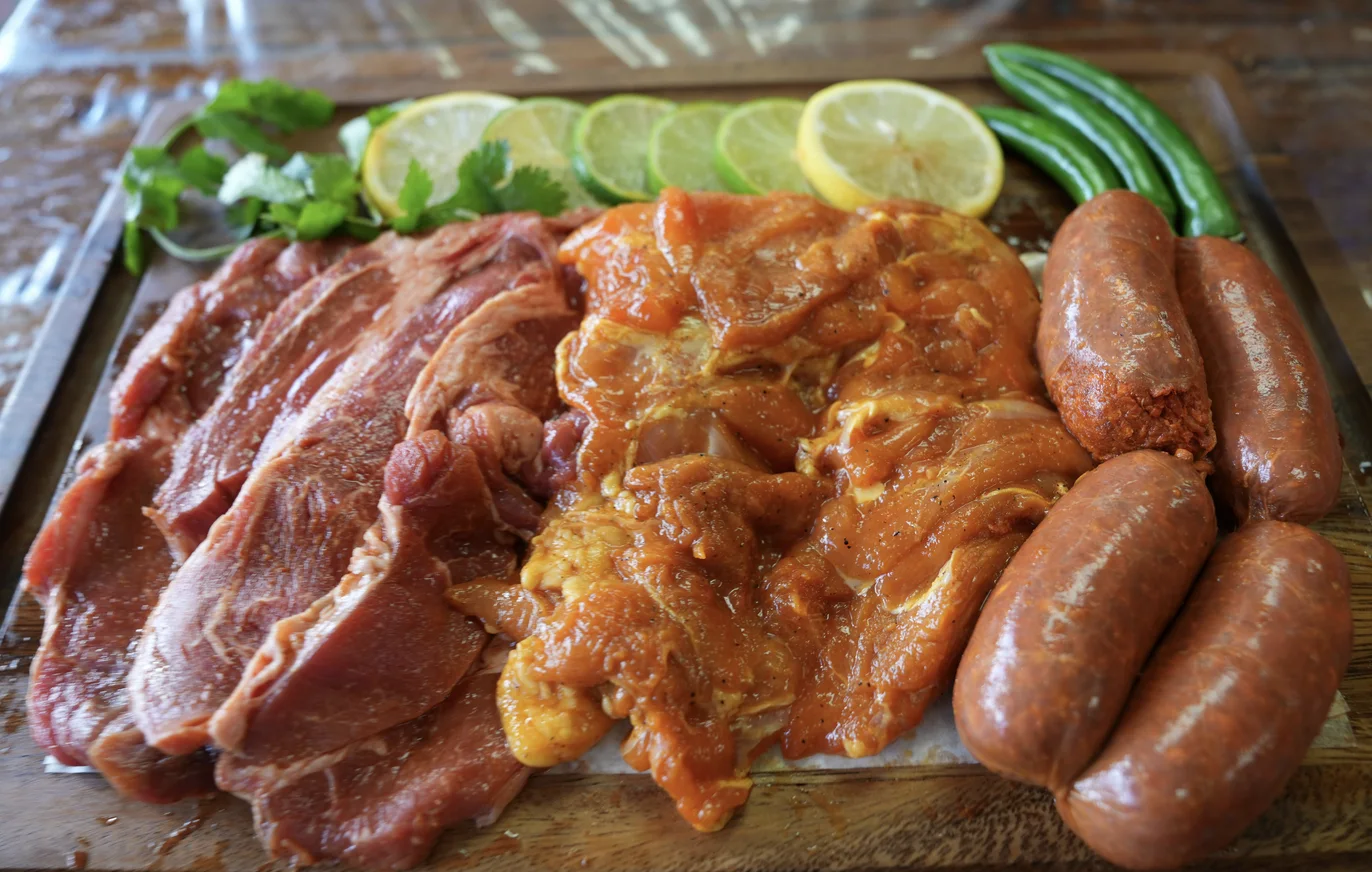 BBQ Fiesta Pack #15 Carne Asada | Marinated Chicken | Chorizo