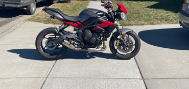 2016 TRIUMPH STREET TRIPLE R motorcycle for rent near Bozeman, MT