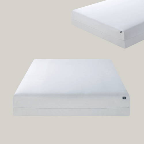The Keetsa Pillow Plus Mattress in bedroom.