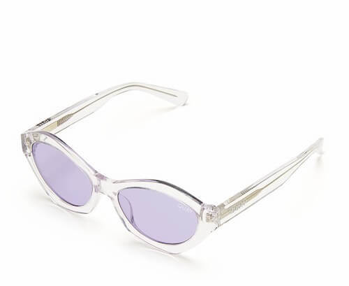 Quay Geometric Cat's Eye Sunglasses in Purple