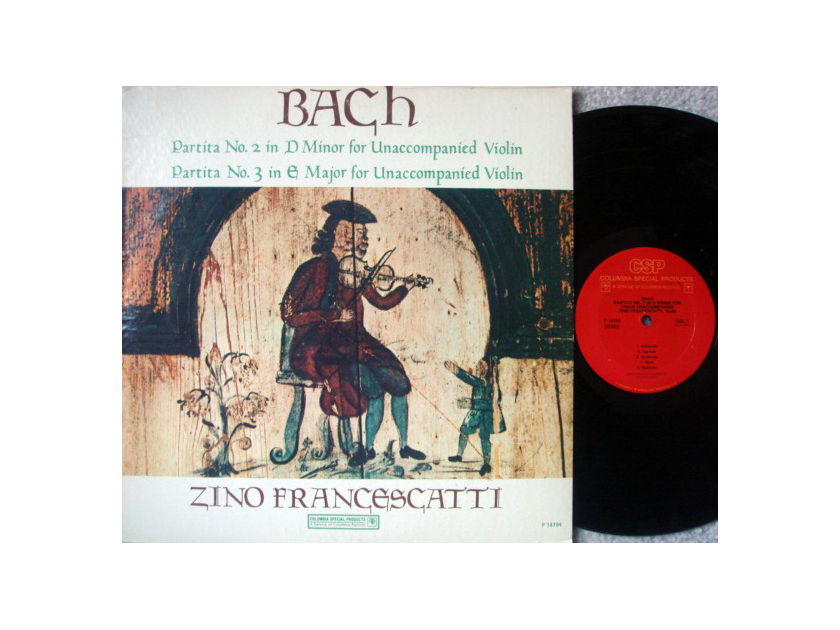 Columbia / FRANCESCATTI, - Bach Unaccompanied Partitas no.2 & 3, NM!