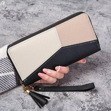 Neue schwarz-beige Damenhandtasche verpackung