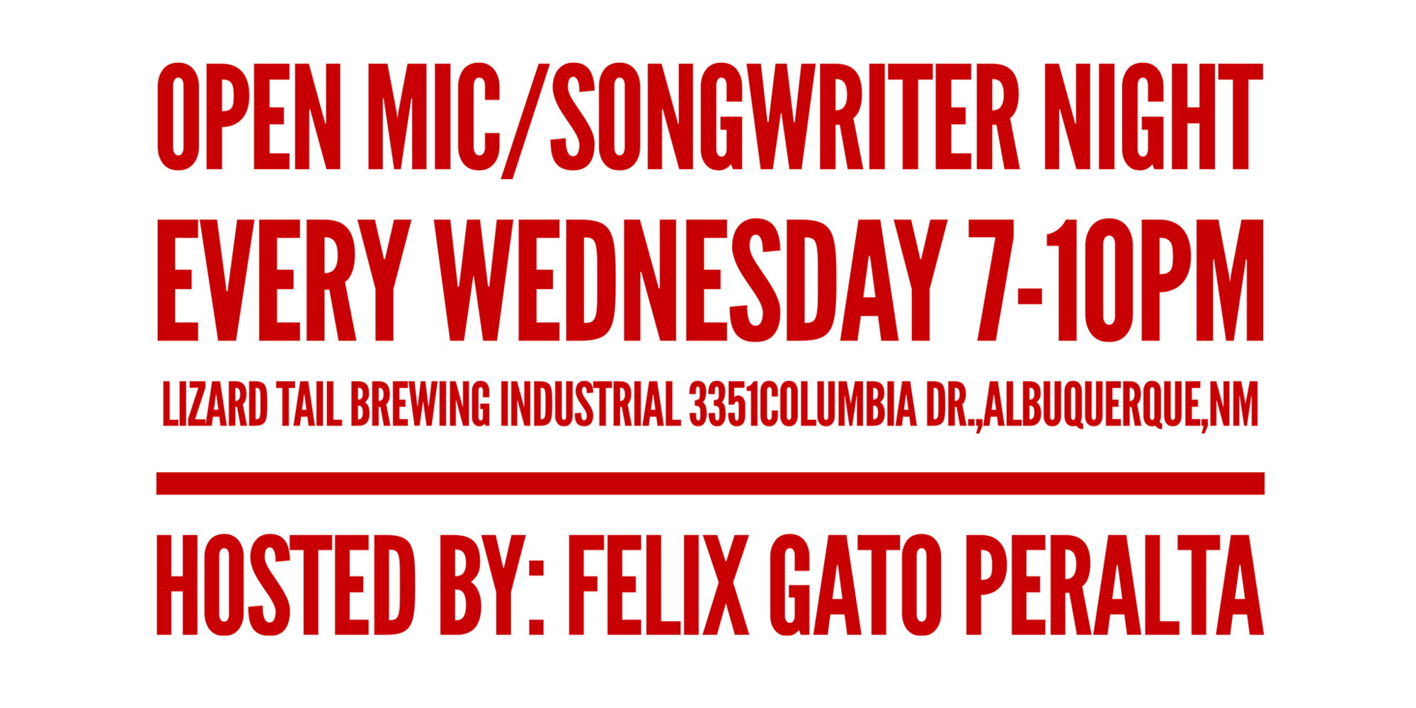 Open Mic Night with Felix Peralta  promotional image