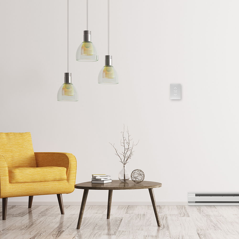 smart high voltage thermostat for wall heaters