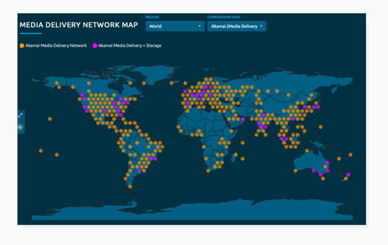 Content Delivery Network map