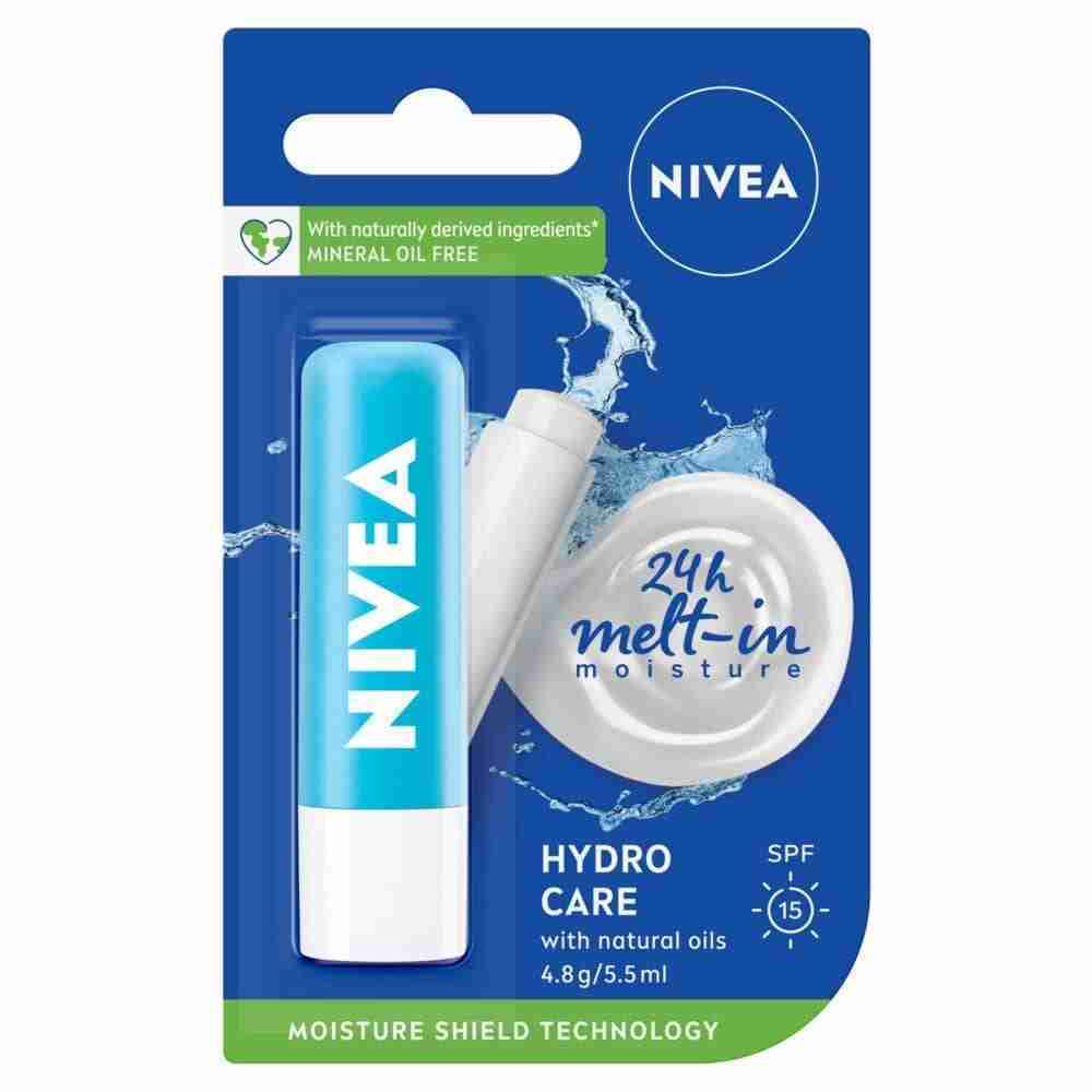 Nivea Hydro Care Lip Balm Spf15 4.8G