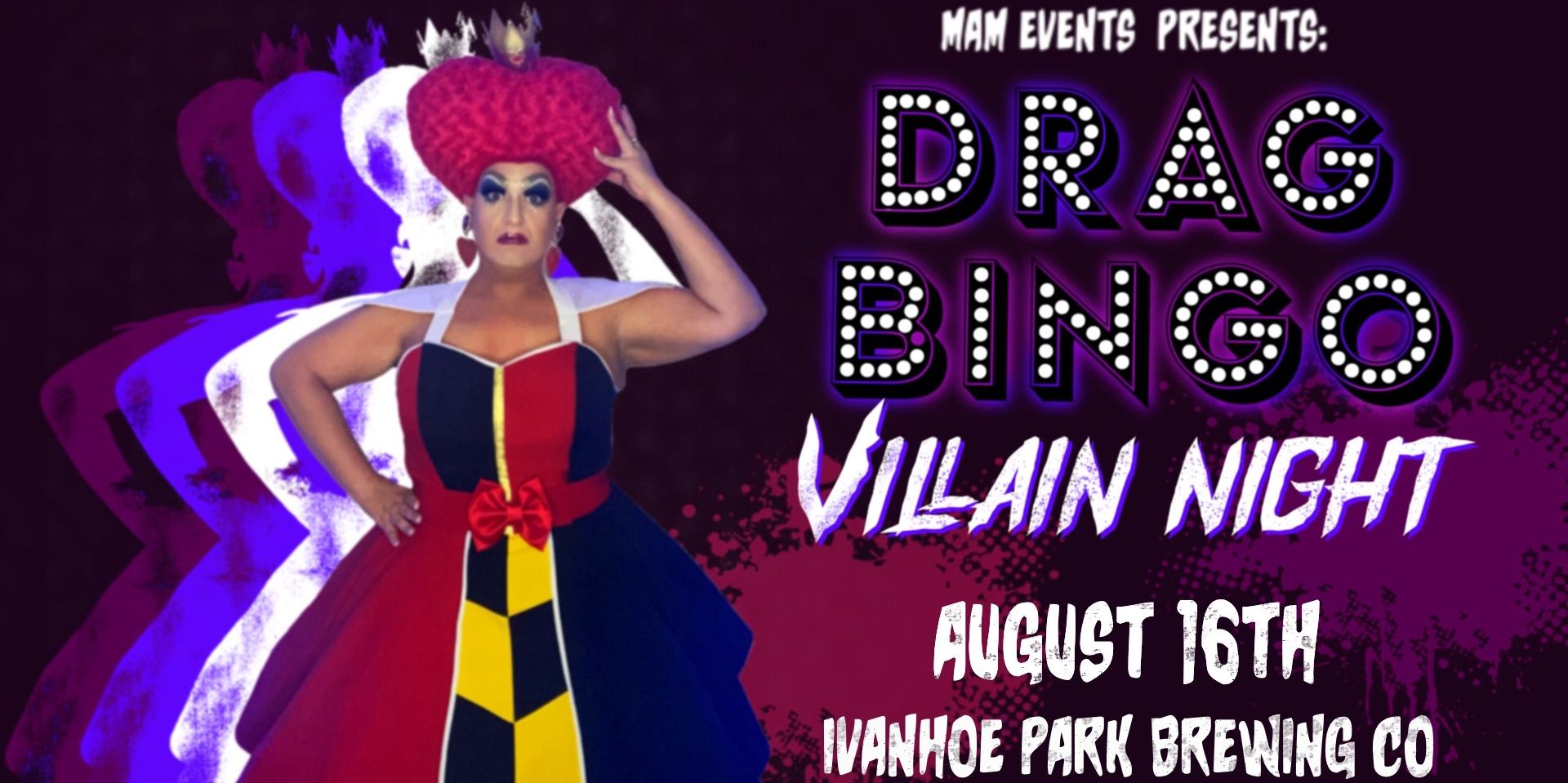 Villain Drag Bingo  promotional image