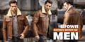 Brown Bomber Jacket for Men