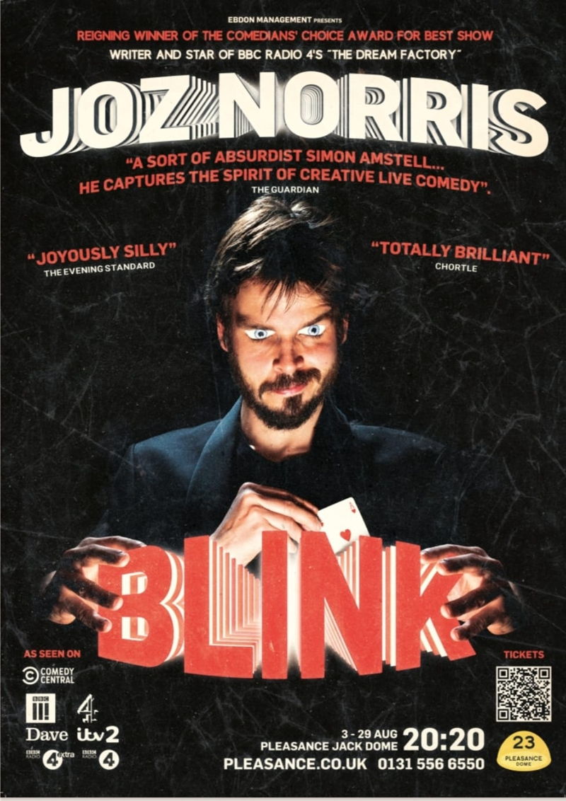 The poster for Joz Norris: Blink