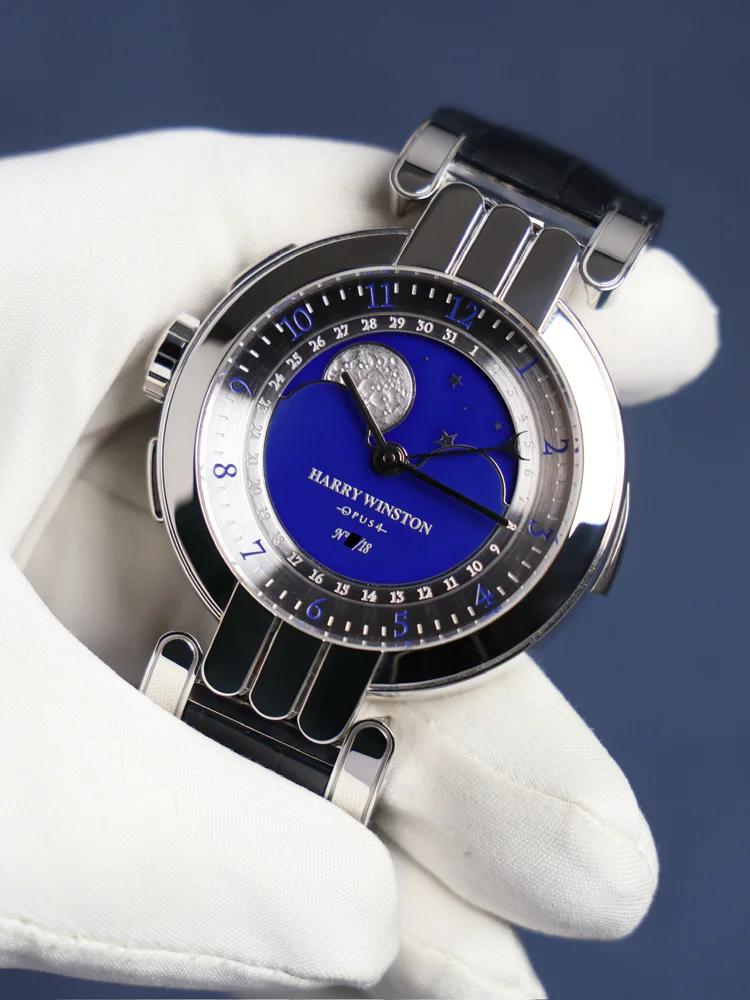 Harry Winston Opus 4 Platinum Tourbillon Minute-repeater with cathedral gongs Moonphase LE 18 pcs