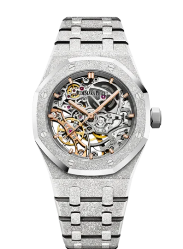 Royal Oak 41 Double Balance Wheel Openworked Frosted White Gold