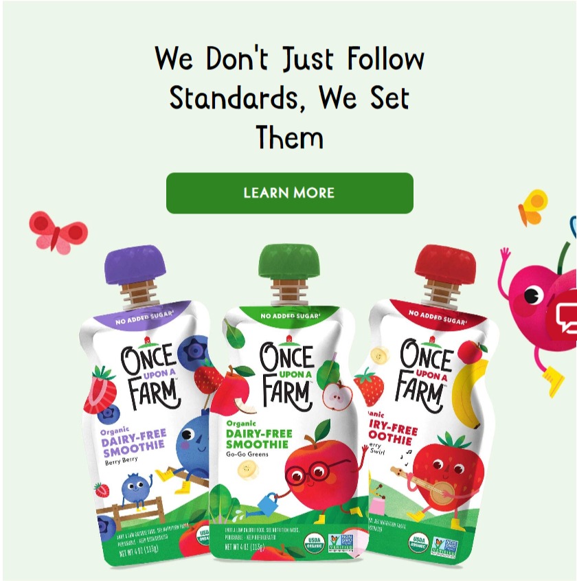 Once Upon A Farm product / service