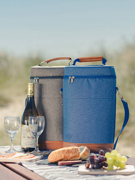 Wine Cooler on top of picnic blanket | Greenfield Collection