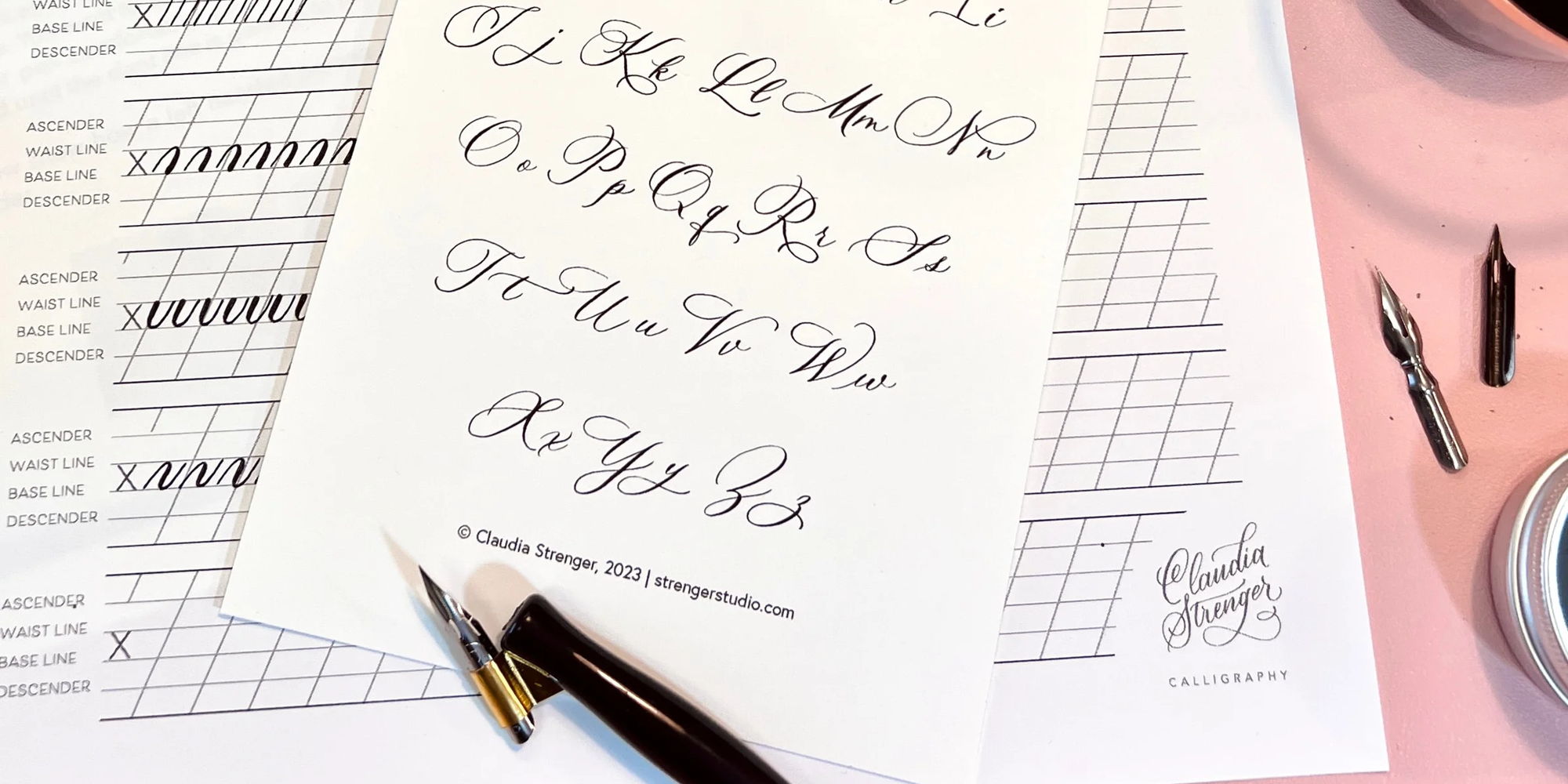 Lowercase Modern Calligraphy for Beginners Workshop (Apr 19) promotional image